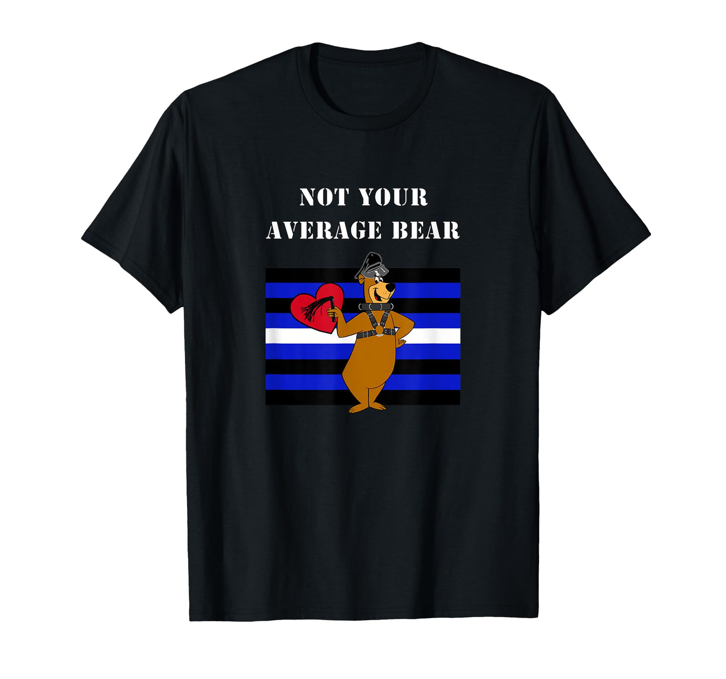180g pure cotton round neck single side printed T-shirt, not ordinary bear - leather pride - gay pride T-shirt, casual T-shirt for men and women, perfect T-shirt for holiday gifts, Christmas gifts, 2025 gifts, New Year gifts
