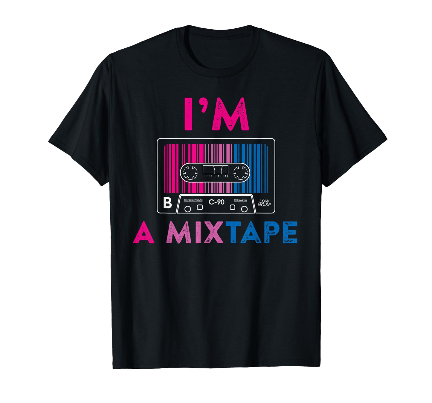180g cotton round neck single side printed t-shirt, bisexual pride shirt flag mixtape men women gay LGBT t-shirt, casual t-shirts for men and women, perfect t-shirt for holiday gift, Christmas gift, 2025 gift, New Year gift