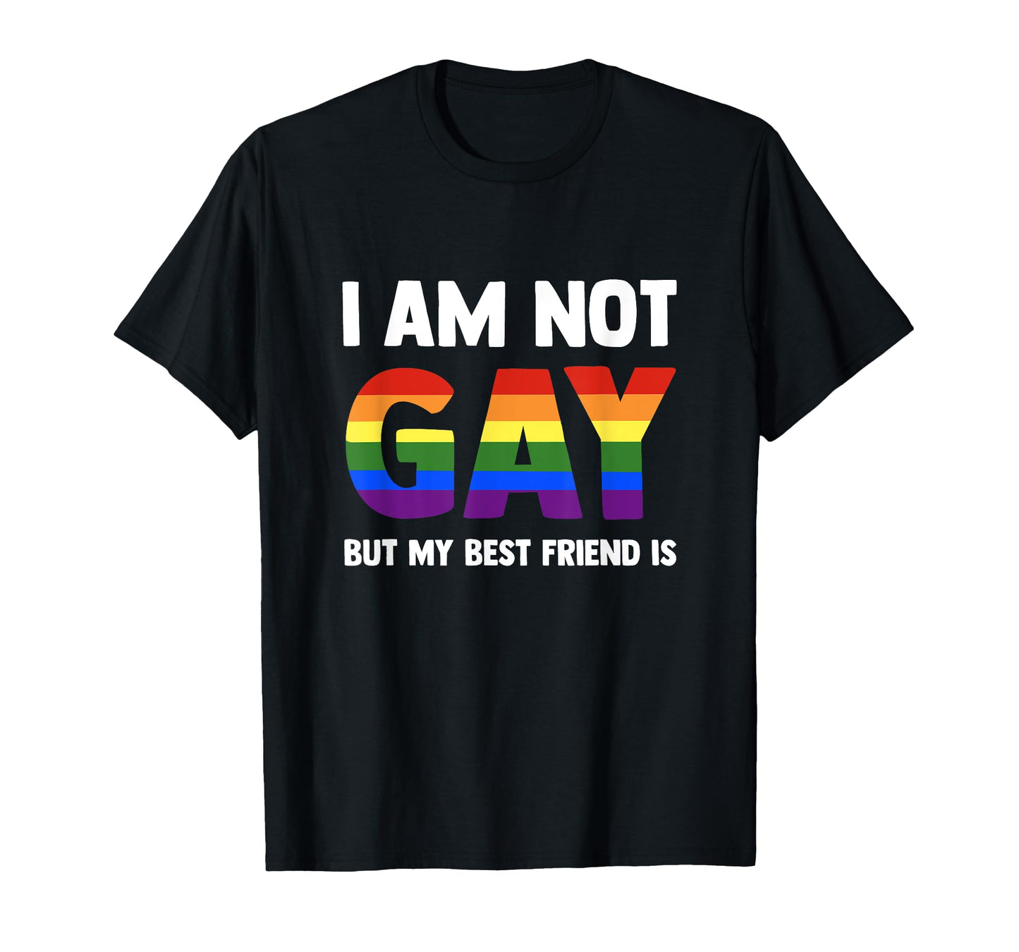 180g pure cotton round neck single side printed t-shirt, I'm not gay, but my best friend is - funny LBGTQ t-shirt, casual t-shirts for men and women, perfect t-shirt for holiday gifts, Christmas gifts, 2025 gifts, New Year gifts