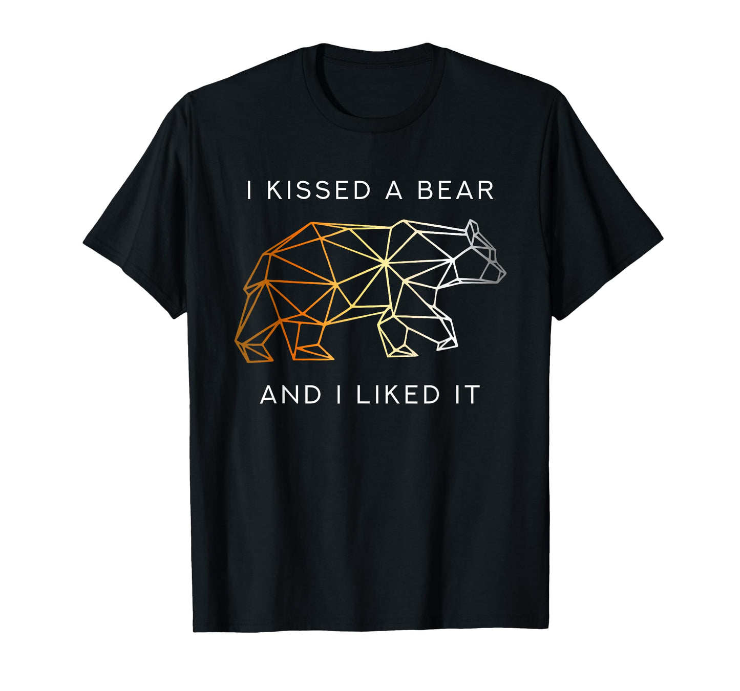 180g cotton round neck single side printed t-shirt, I kissed a bear and I loved it funny gay pride t-shirt, casual t-shirt for men and women, perfect t-shirt for holiday gifts, Christmas gifts, 2025 gifts, New Year gifts