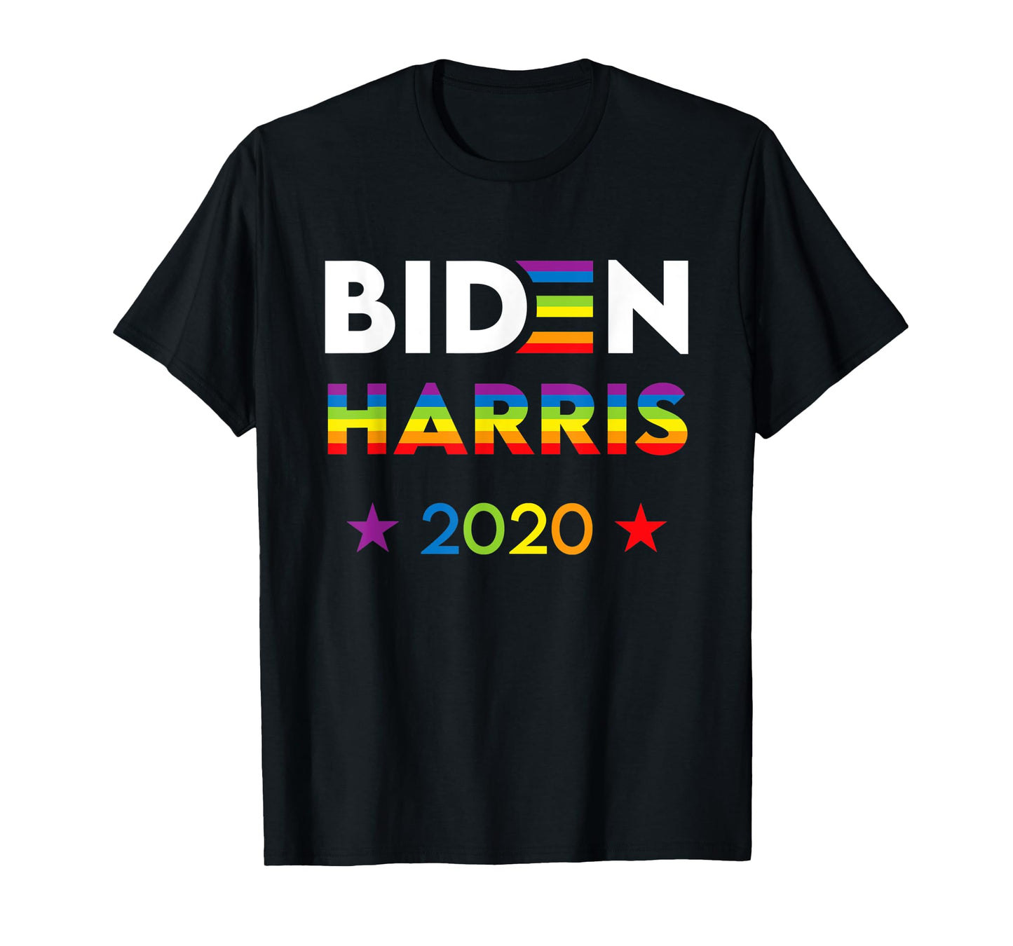 180g pure cotton round neck single side printed t-shirt, Joe Biden Kamala Harris 2020 Rainbow Gay Pride Parade LGBT Election T-shirt, Casual T-shirts for Men and Women, Perfect T-shirt for Holiday Gifts, Christmas Gifts, 2025 Gifts, New Year Gifts