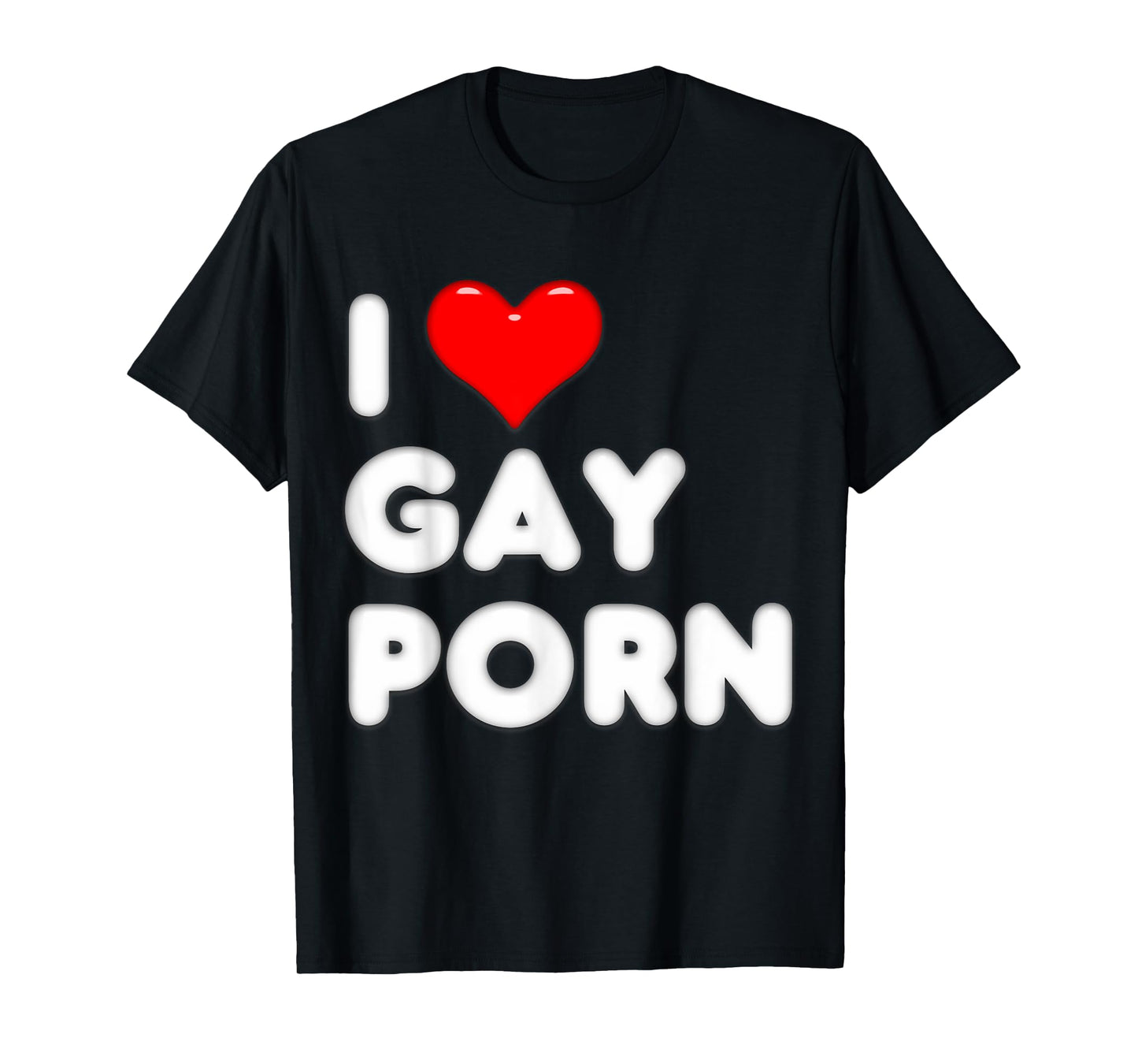 180g pure cotton round neck single side printed T-shirt, Gag Gift I love gay erotic shirt T-shirt, casual T-shirts for men and women, perfect T-shirts for holiday gifts, Christmas gifts, 2025 gifts, New Year gifts