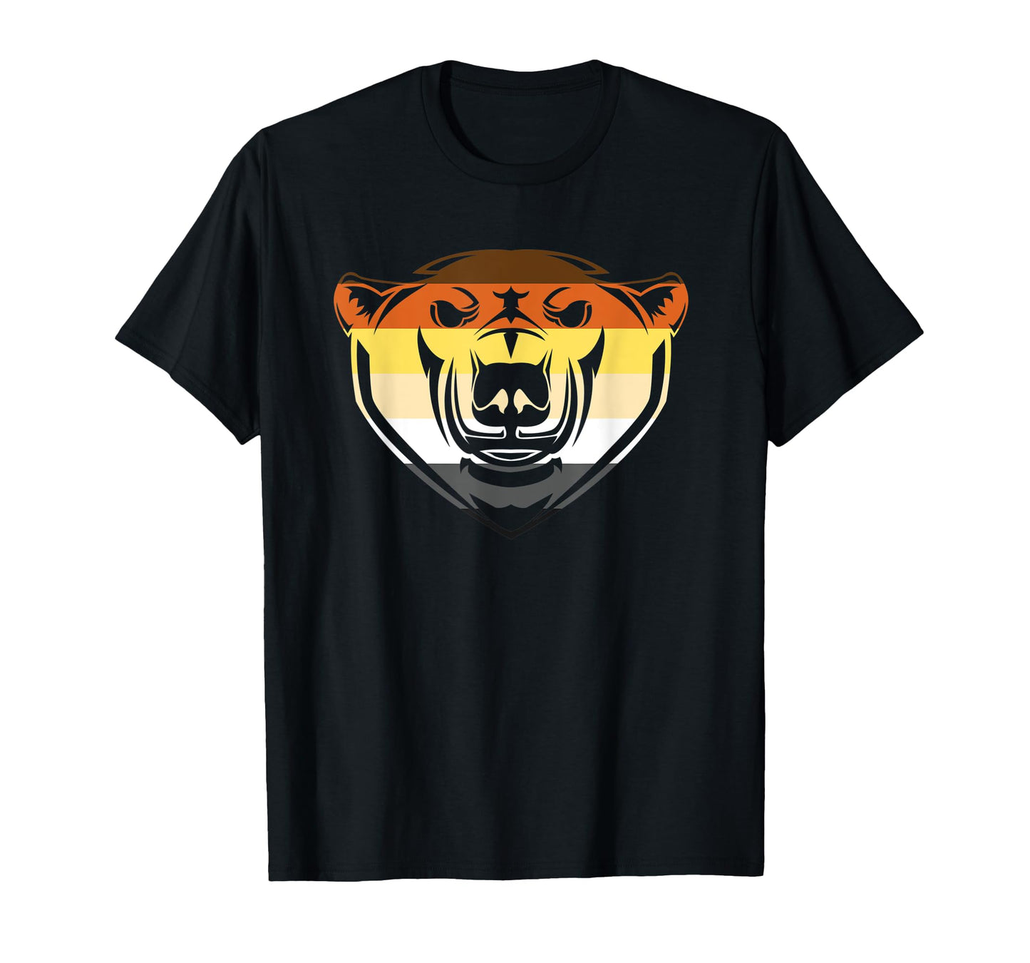 180g pure cotton round neck single side printed T-shirt, LGBTQ Bear for Gay Pride Month - Walking Gay Bear T-shirt, casual T-shirts for men and women, perfect T-shirt for holiday gifts, Christmas gifts, 2025 gifts, New Year gifts