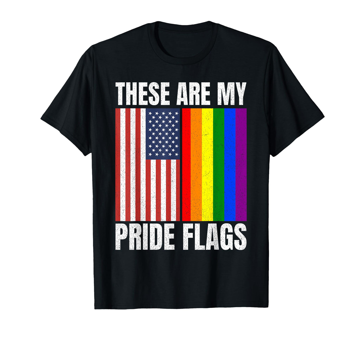 180g pure cotton round neck single side printed T-shirt, this is my pride flag, rainbow LGBT American gay pride parade T-shirt, casual T-shirt for men and women, perfect T-shirt for holiday gifts, Christmas gifts, 2025 gifts, New Year gifts