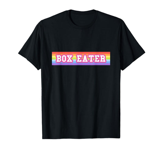 180g pure cotton round neck single side printed t-shirt, Lesbian Pride - Box Eater - Funny LGBT Pride gift t-shirts, casual t-shirts for men and women, perfect t-shirts for holiday gifts, Christmas gifts, 2025 gifts, New Year gifts