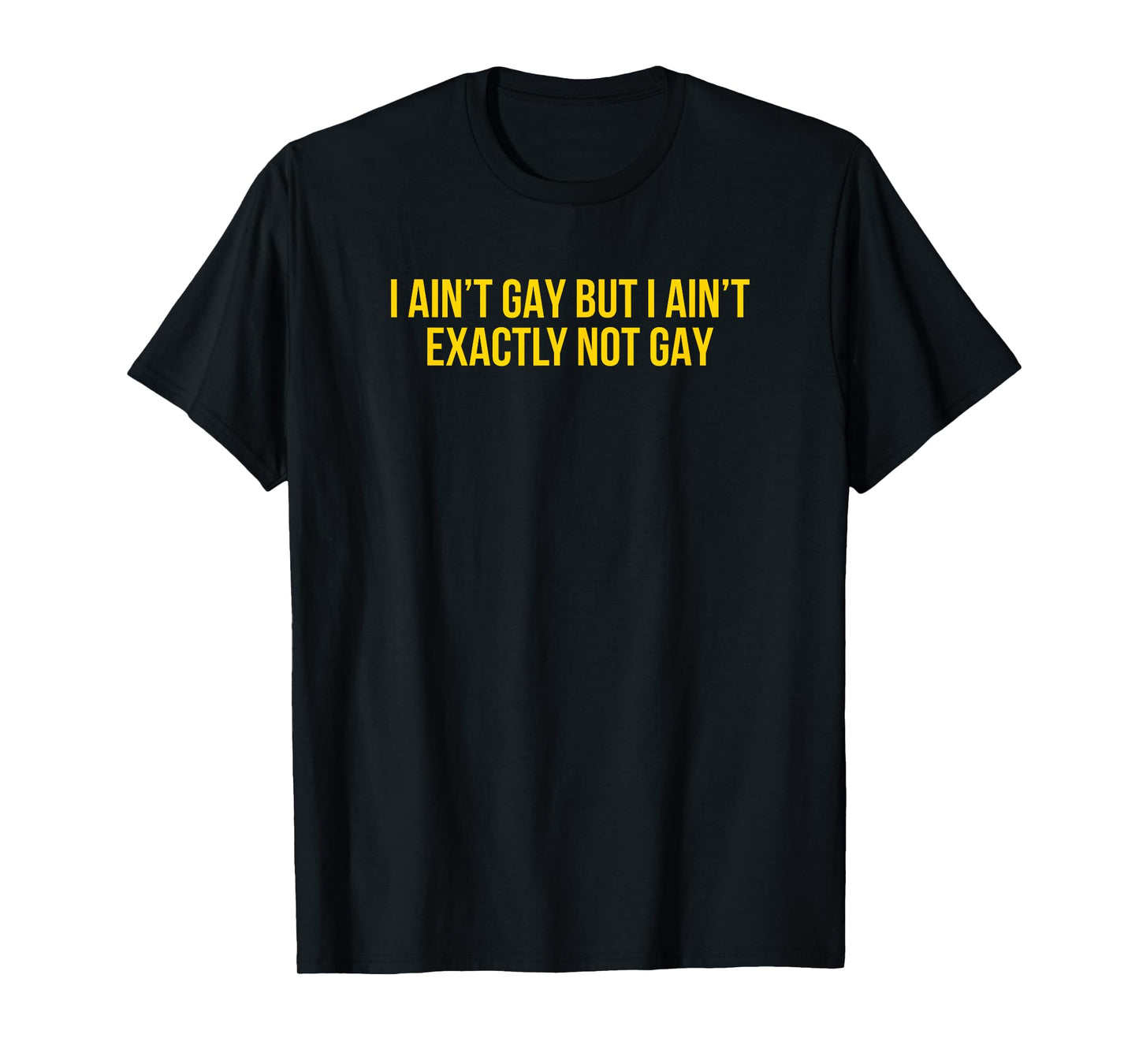 180g pure cotton round neck single-sided printed T-shirt, I am not gay, but I am not completely not gay - funny prank gift T-shirt, casual T-shirt for men and women, perfect T-shirt for holiday gifts, Christmas gifts, 2025 gifts, New Year gifts