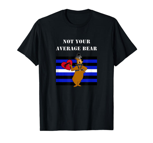 180g pure cotton round neck single side printed T-shirt, not ordinary bear - leather pride - gay pride T-shirt, casual T-shirt for men and women, perfect T-shirt for holiday gifts, Christmas gifts, 2025 gifts, New Year gifts