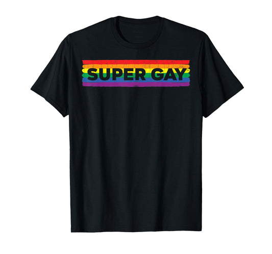 180g pure cotton round neck single-sided printed T-shirt, men's Supergay funny LGBTQ gay pride month graphic T-shirt, casual T-shirt suitable for men and women, perfect T-shirt for holiday gifts, Christmas gifts, 2025 gifts, New Year gifts