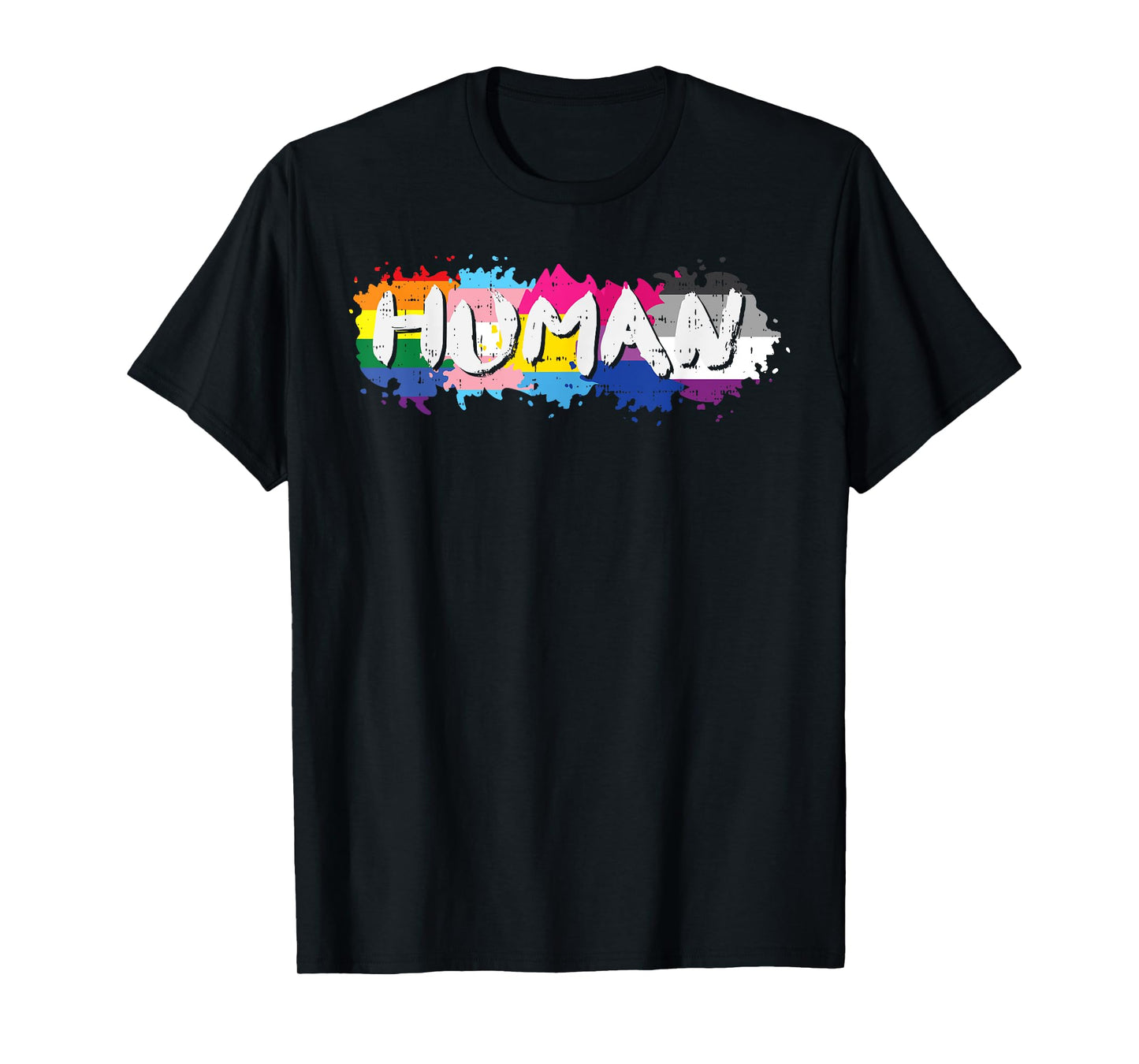 180g pure cotton round neck single side printed T-shirt, human LGBT pride ally gay transgender pansexual lesbian asexual T-shirt, casual T-shirt for men and women, perfect T-shirt for holiday gifts, Christmas gifts, 2025 gifts, New Year gifts