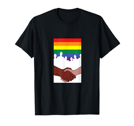 180g pure cotton round neck single side printed t-shirt, lgbt flag, lgbtq flag, hand gesture, rainbow, pride gay t-shirt, casual t-shirt for men and women, perfect t-shirt for holiday gifts, Christmas gifts, 2025 gifts, New Year gifts