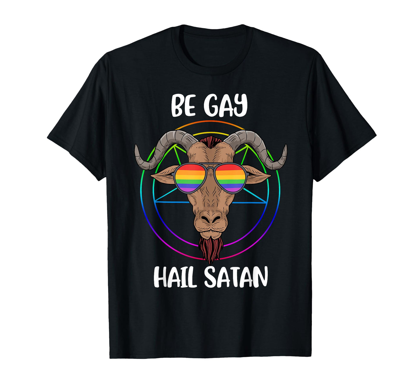 180g pure cotton round neck single side printed T-shirt, Satanism LGBT shirt Satan gay pride gay gift Baphomet T-shirt, casual T-shirt for men and women, perfect T-shirt for holiday gift, Christmas gift, 2025 gift, New Year gift