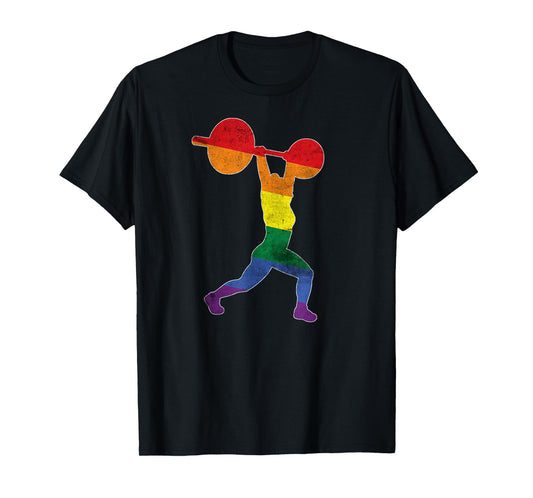 180g pure cotton round neck single side printed t-shirt, gay pride weightlifting training gym distressed t-shirt, casual t-shirt for men and women, perfect t-shirt for holiday gift, Christmas gift, 2025 gift, New Year gift