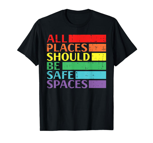 180g pure cotton round neck single side printed T-shirt, gay safe everywhere rainbow pride flag LGBTQ men's women's T-shirt, casual T-shirts for men and women, perfect T-shirt for holiday gifts, Christmas gifts, 2025 gifts, New Year gifts