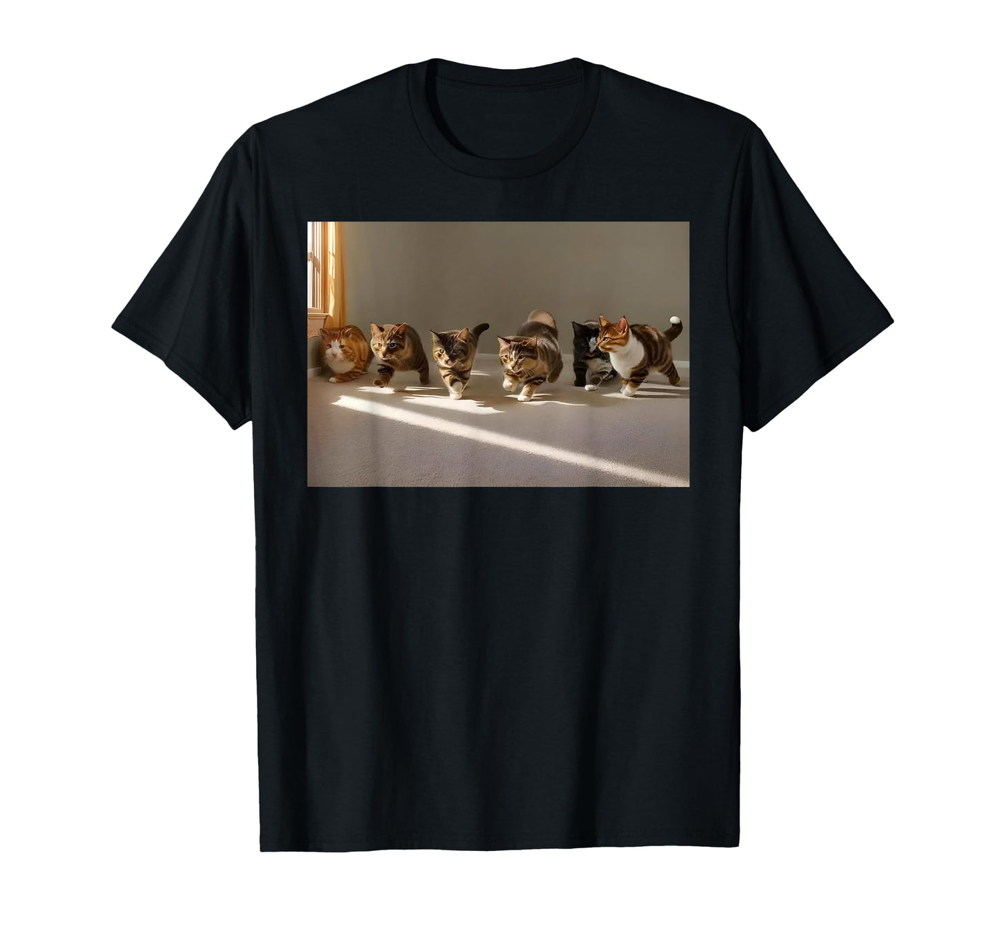 180g pure cotton round neck single side printed t-shirt, cat gay illusion shirt funny joke kitten gay AI t-shirt, casual t-shirt for men and women, perfect t-shirt for holiday gift, Christmas gift, 2025 gift, New Year gift