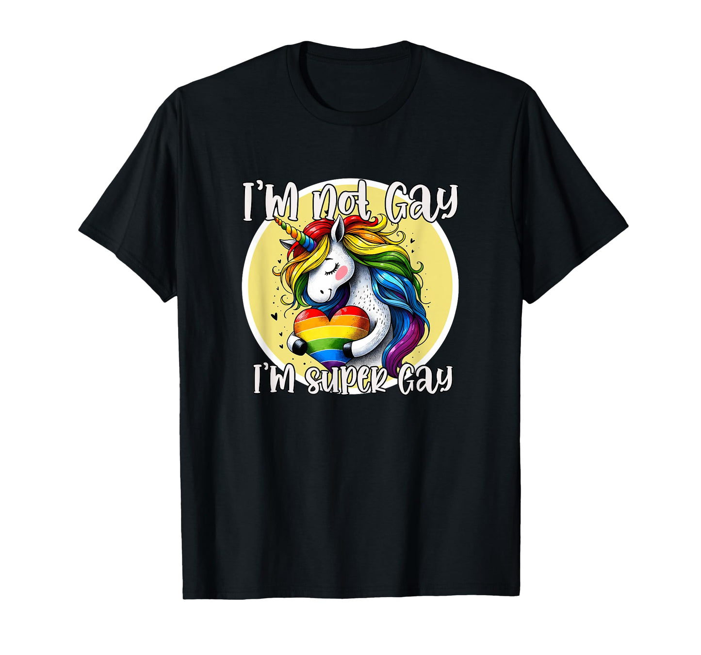 180g pure cotton round neck single side printed T-shirt, gay pride parade LGBTQ LGBT rainbow flag I am not gay I am super gay T-shirt, casual T-shirts for men and women, perfect T-shirt for holiday gifts, Christmas gifts, 2025 gifts, New Year gifts