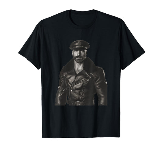 180g pure cotton round neck single side printed t-shirt, gay pride festival children's - leather gay dad men bear gay beard t-shirt, casual t-shirts for men and women, perfect t-shirt for holiday gifts, Christmas gifts, 2025 gifts, New Year gifts