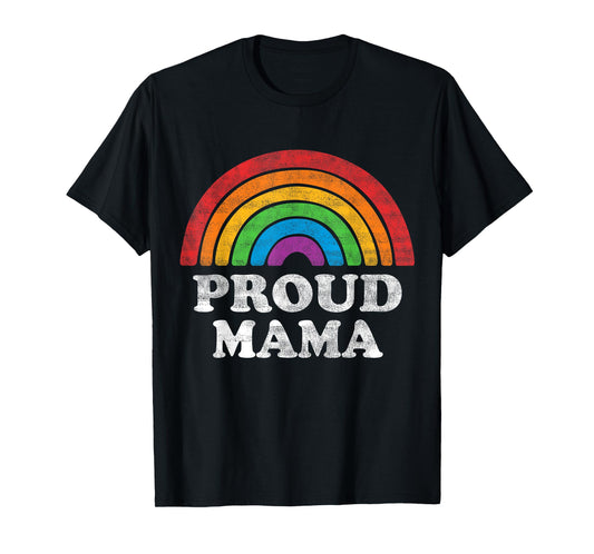 180g pure cotton round neck single-sided printed T-shirt, proud mom LGBTQ rainbow support LGBT gay pride month T-shirt, casual T-shirt suitable for men and women, perfect T-shirt for holiday gifts, Christmas gifts, 2025 gifts, New Year gifts