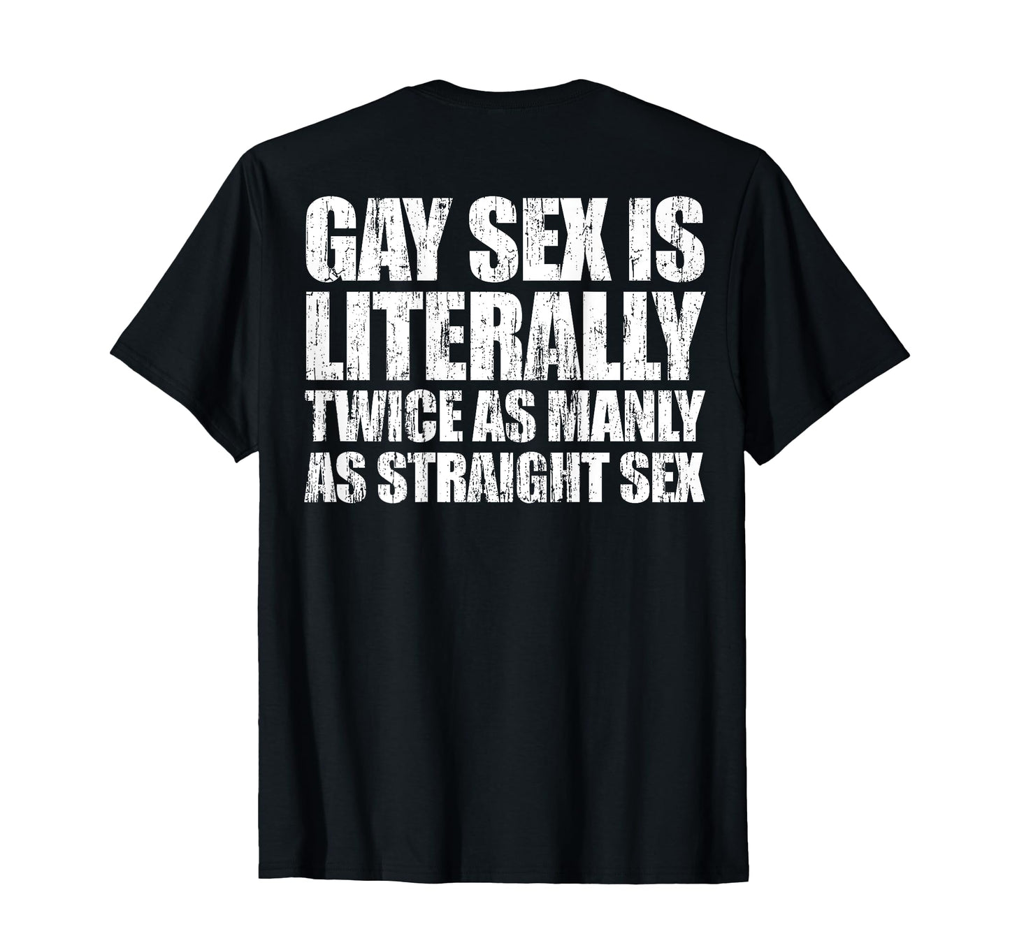 180g pure cotton round neck single-sided printed T-shirt, gay men's sexual behavior is actually twice as much as heterosexual T-shirt, casual T-shirts for men and women, perfect T-shirt for holiday gifts, Christmas gifts, 2025 gifts, New Year gifts